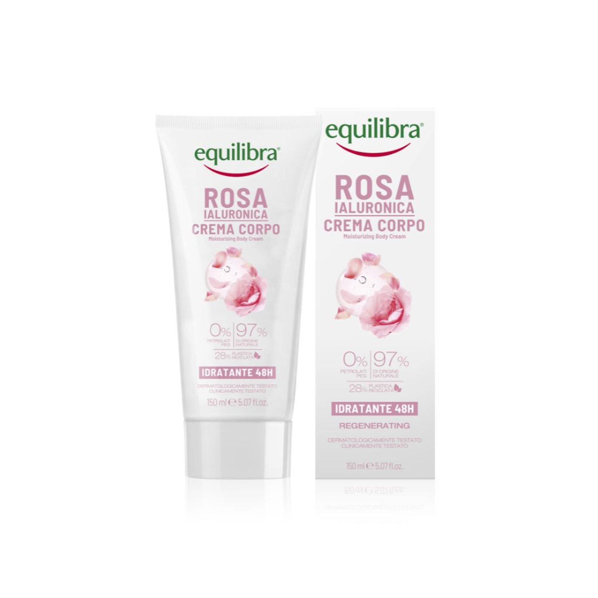 Crema corpo idratante 48h Rosa Ialuronica