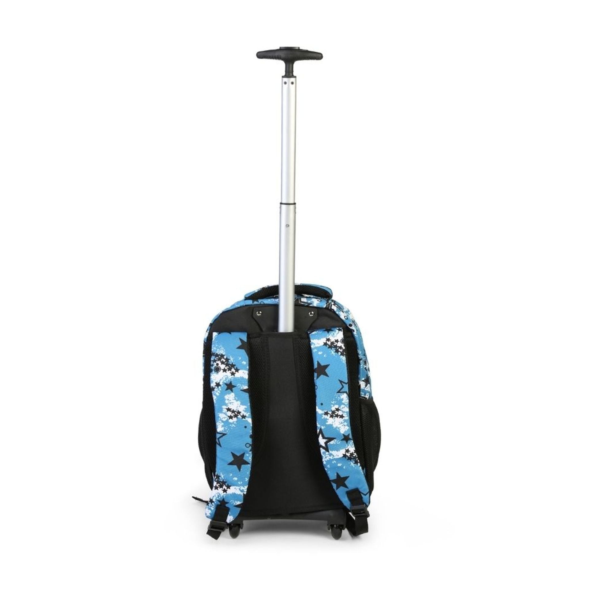 Zaino trolley scuola - bambini e ragazzi - 2 in 1 - spallacci uso zaino - fantasia stelle