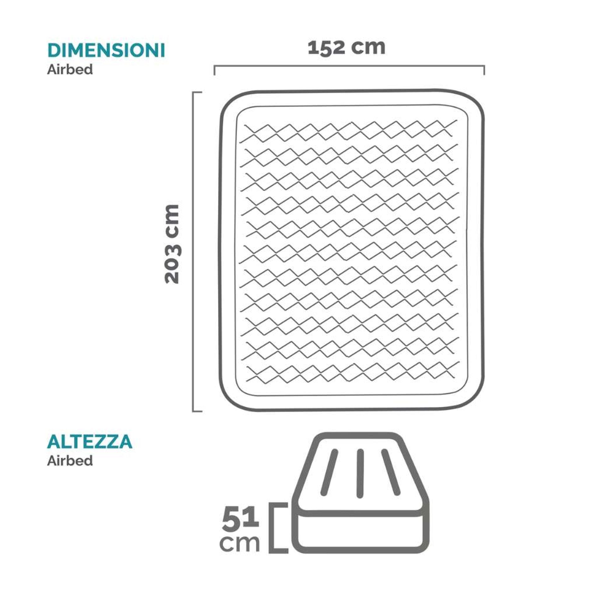 Materasso gonfiabile Dura Beam Supreme Air-Flow autogonfiante - matrimoniale