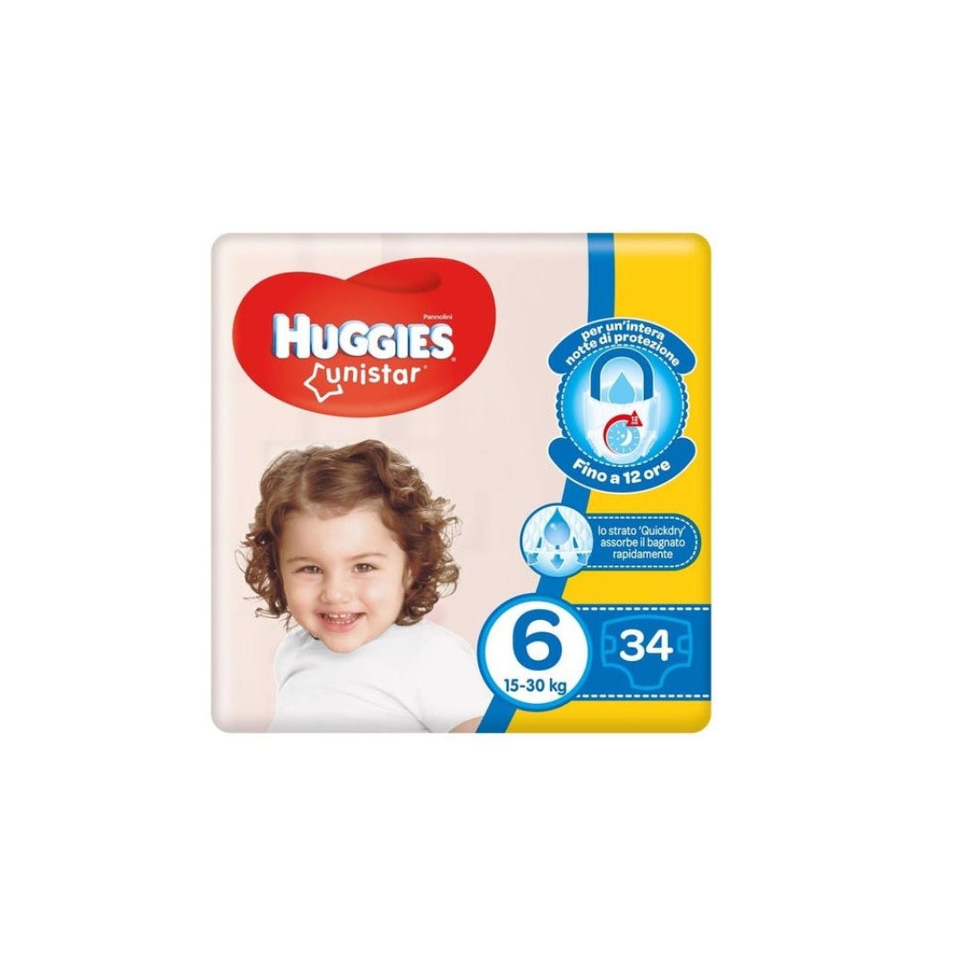 34 Pannolini Unistar Taglia 6 - 15/30 kg