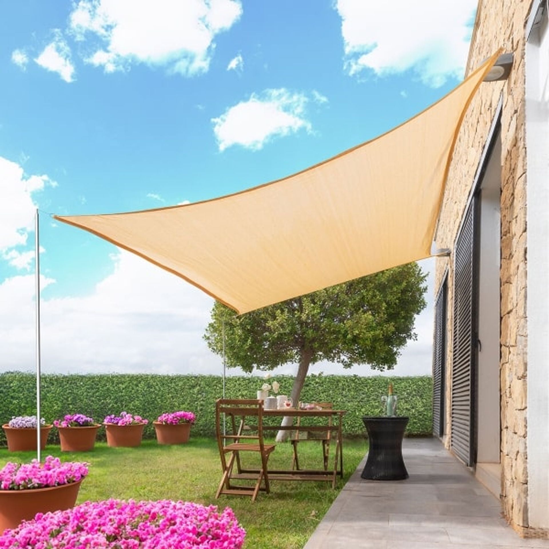 Tenda parasole a vela rettangolare