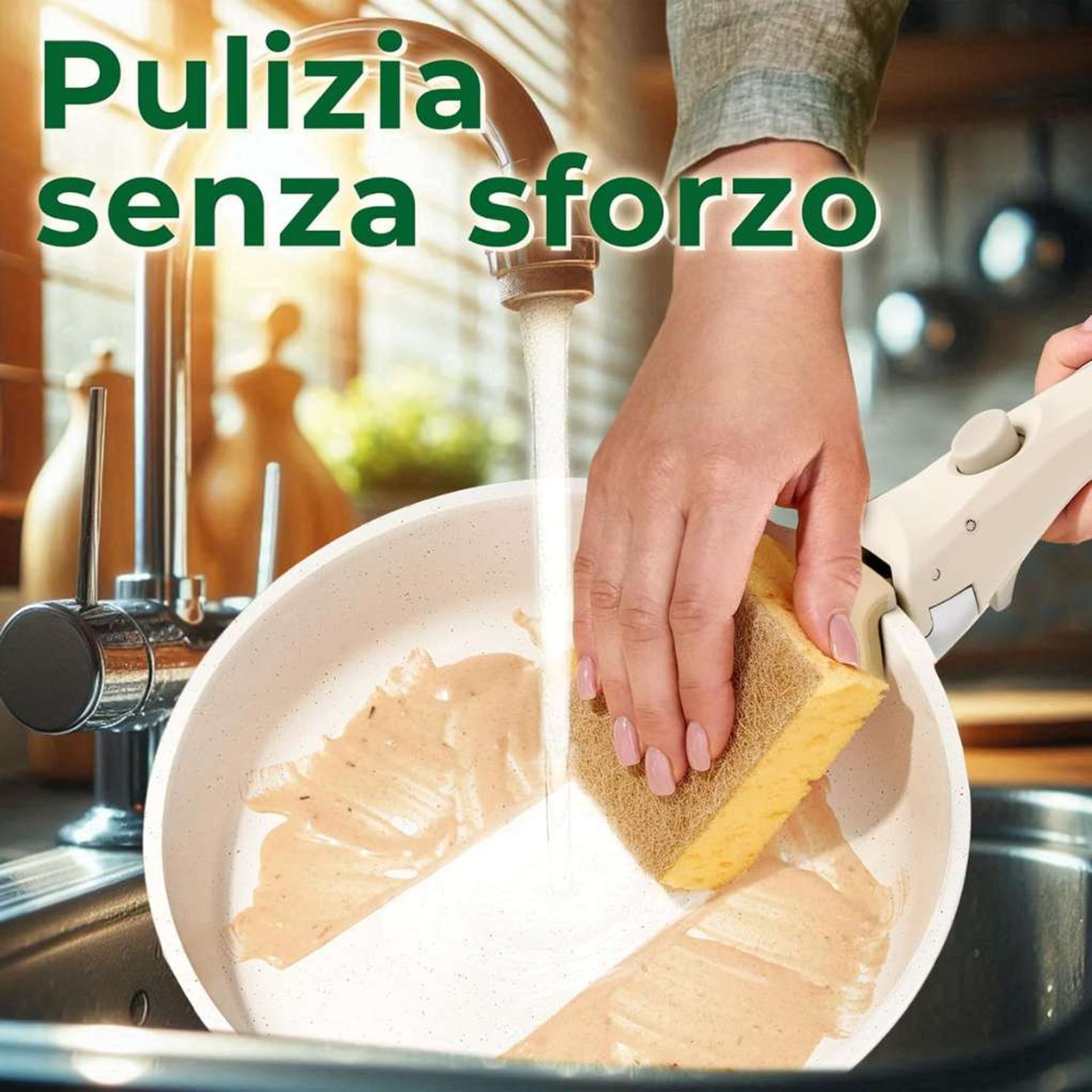 Batteria di pentole 11 pezzi con manico rimovibile