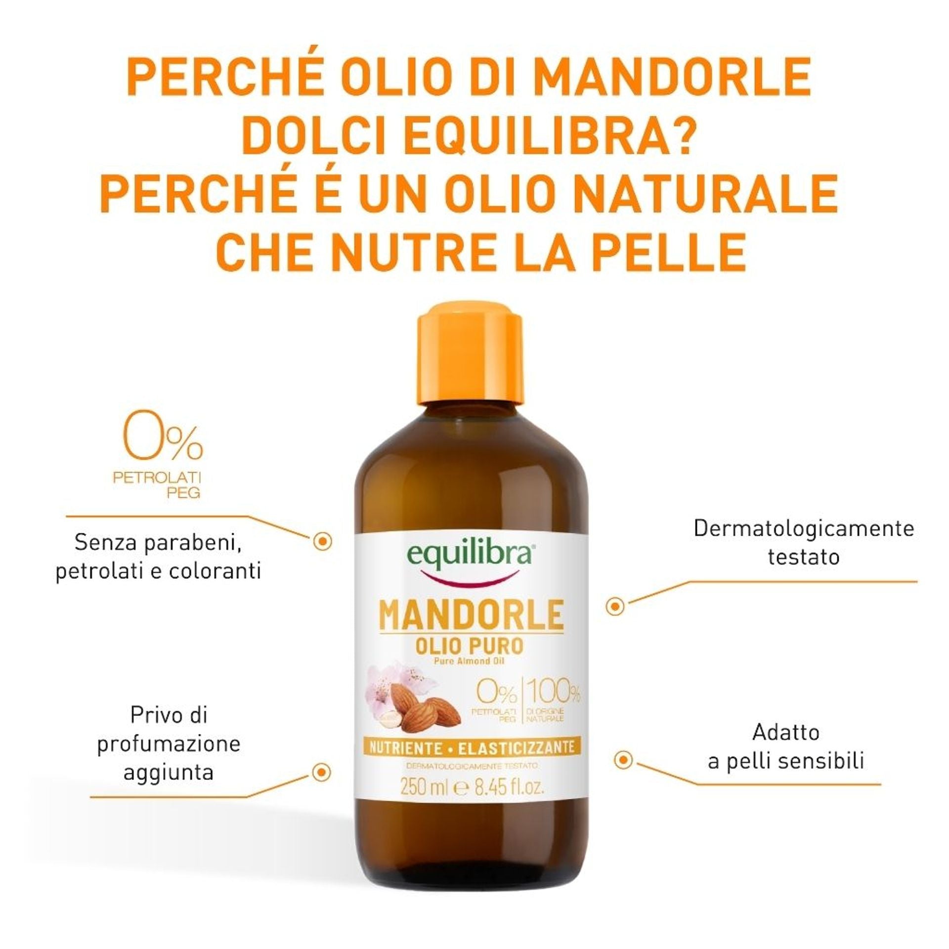 Olio di mandorle puro 250ml