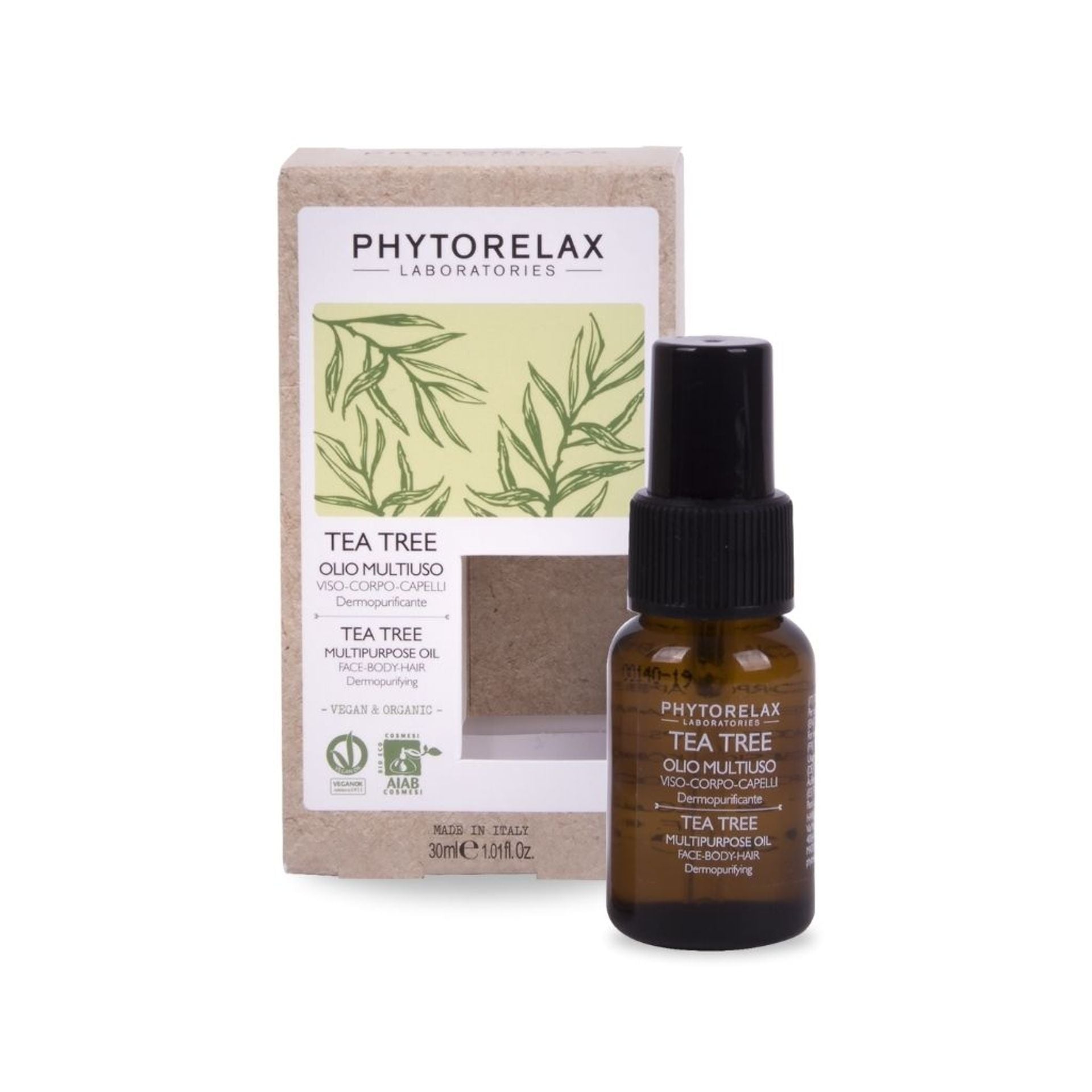 Olio multiuso dermopurificante tea tree 30 ml - Vegan