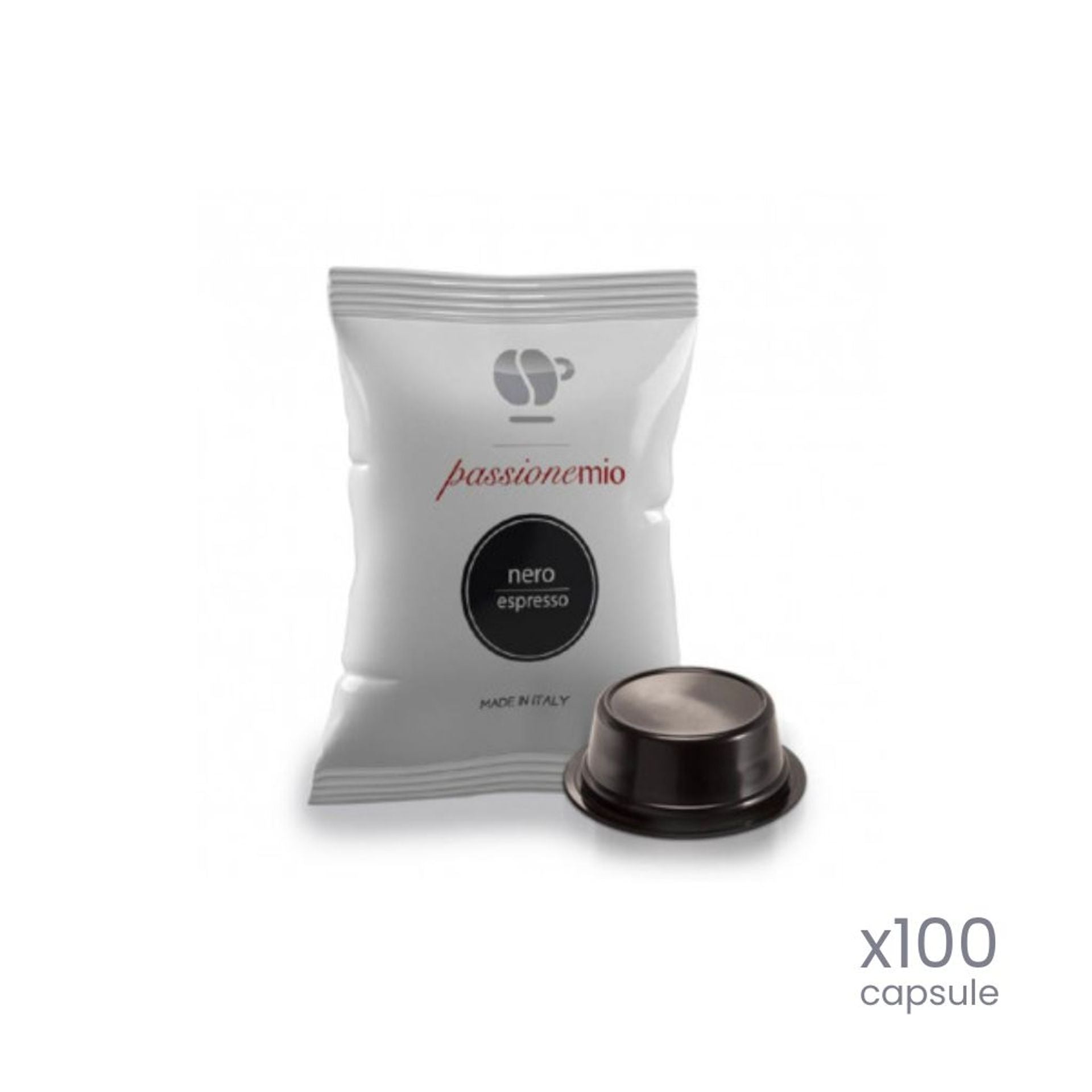 100 capsule Passione Mio Nero compatibili A Modo Mio