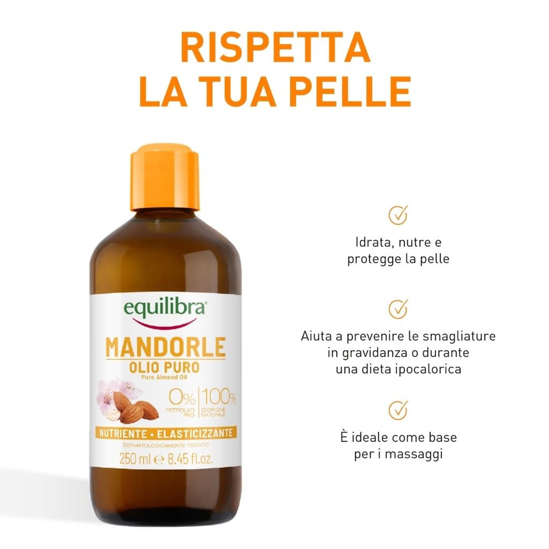 Olio di mandorle puro 250ml