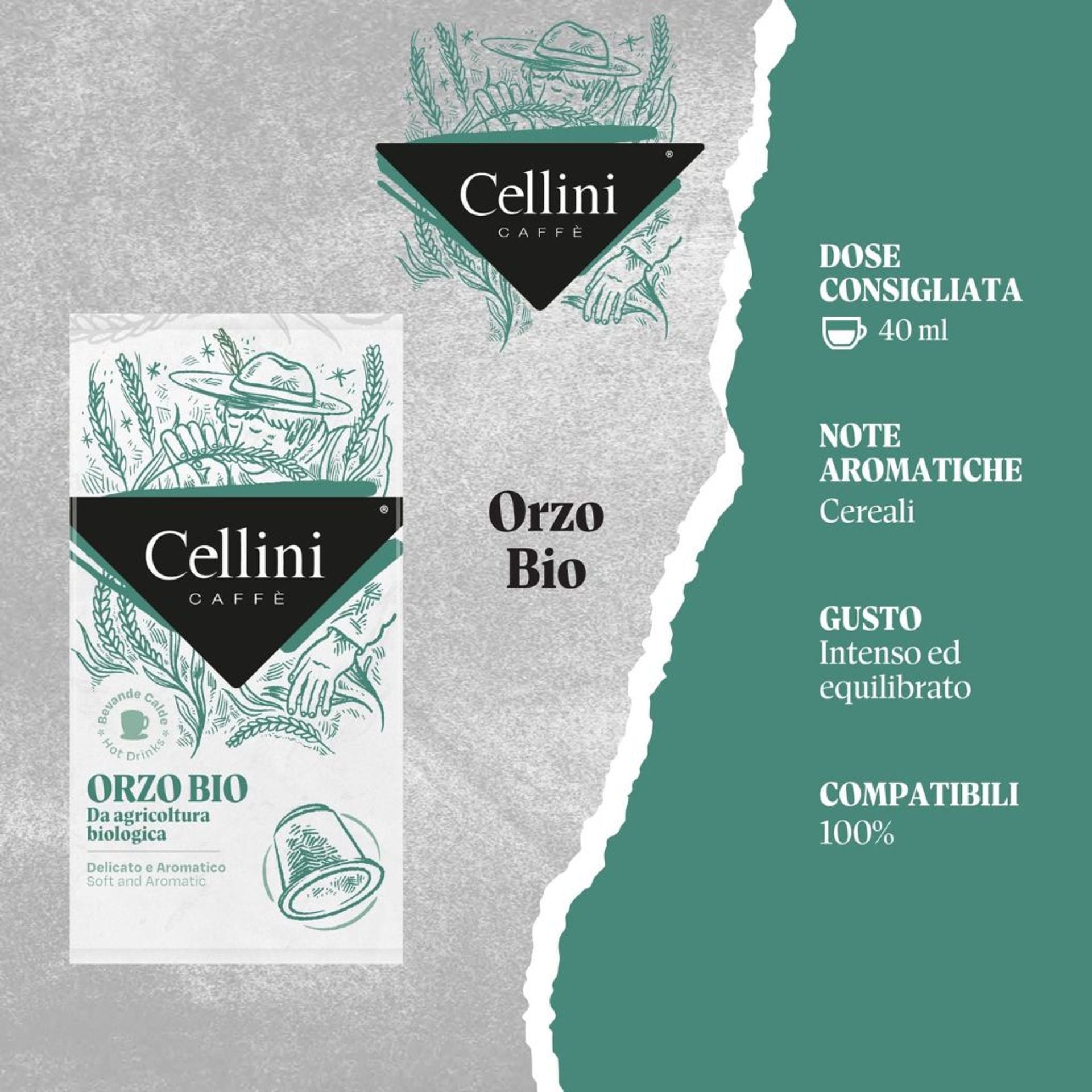 100 capsule Orzo compatibili Nespresso