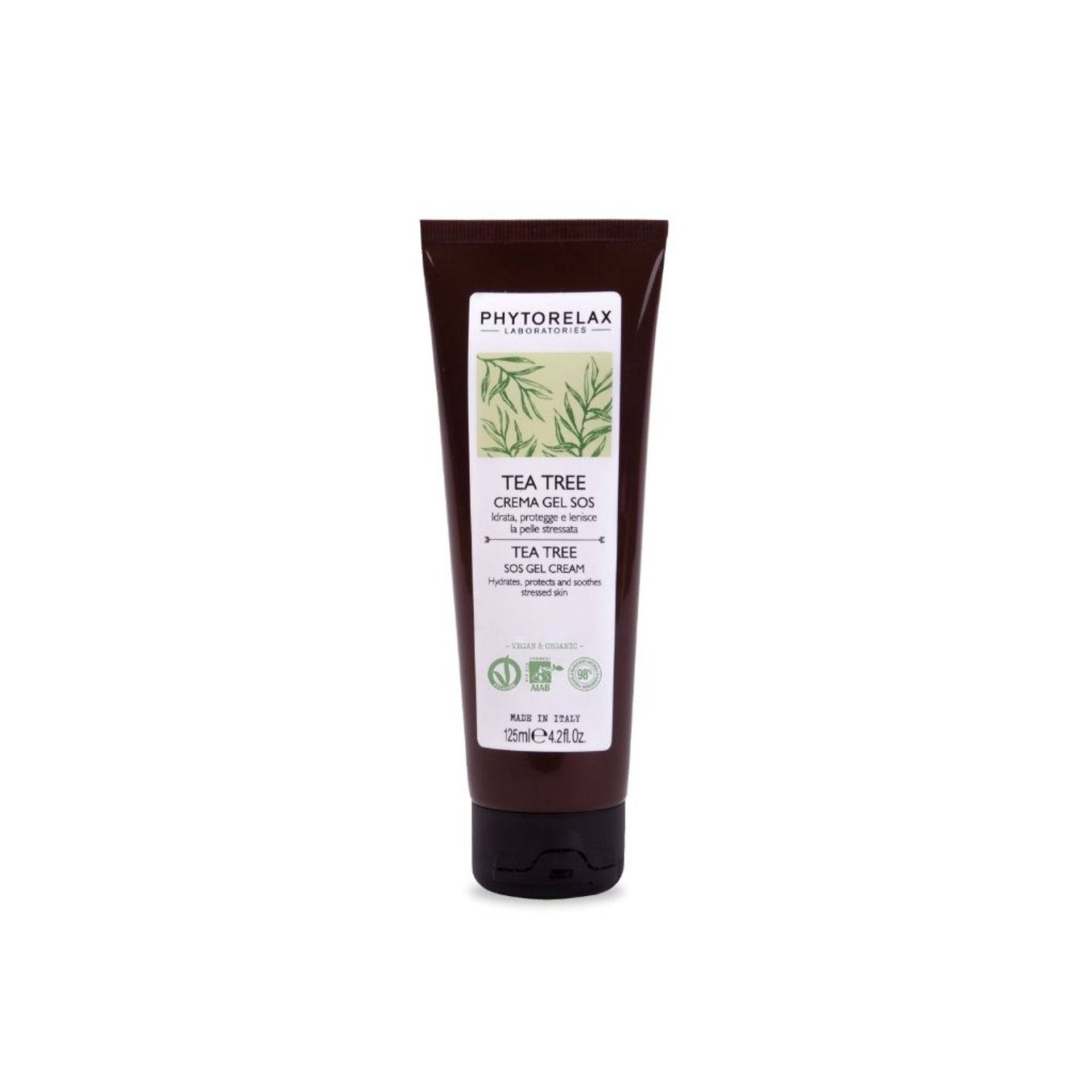 Crema gel sos idratante pelle stressata tea tree 125 ml - Vegan