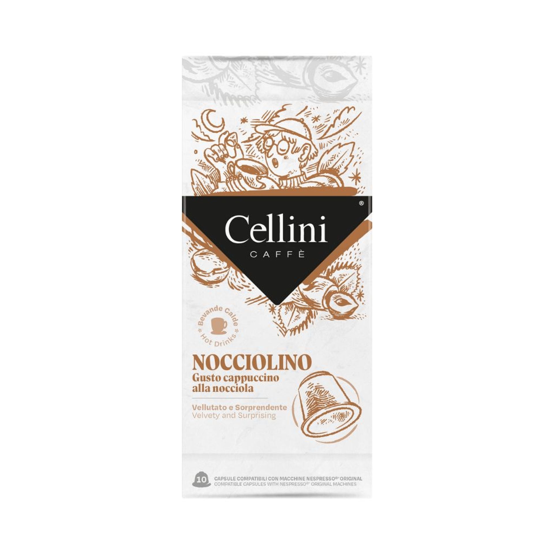 100 capsule Nocciolino compatibili Nespresso
