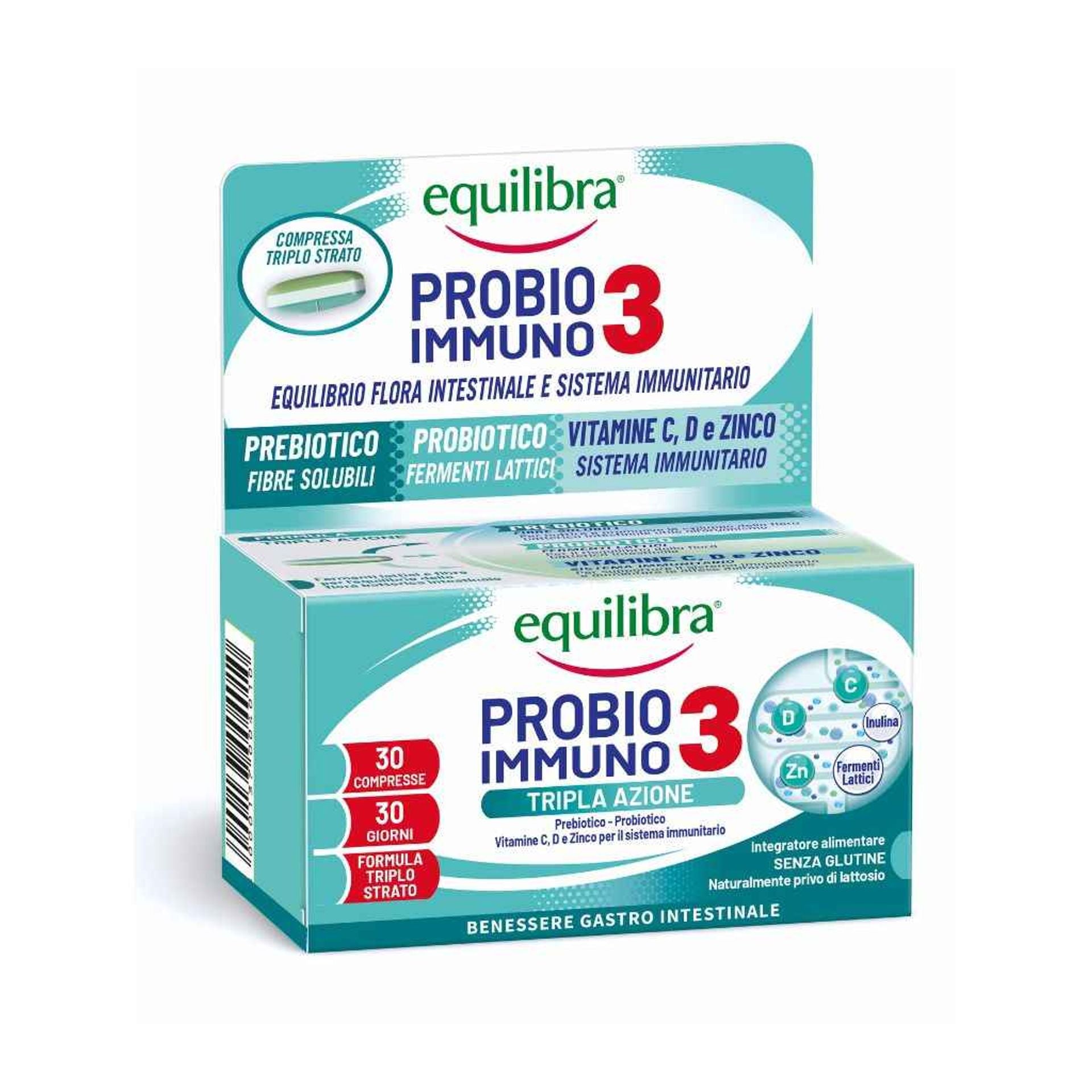 Probio 3 immuno 30 compresse triplostrato