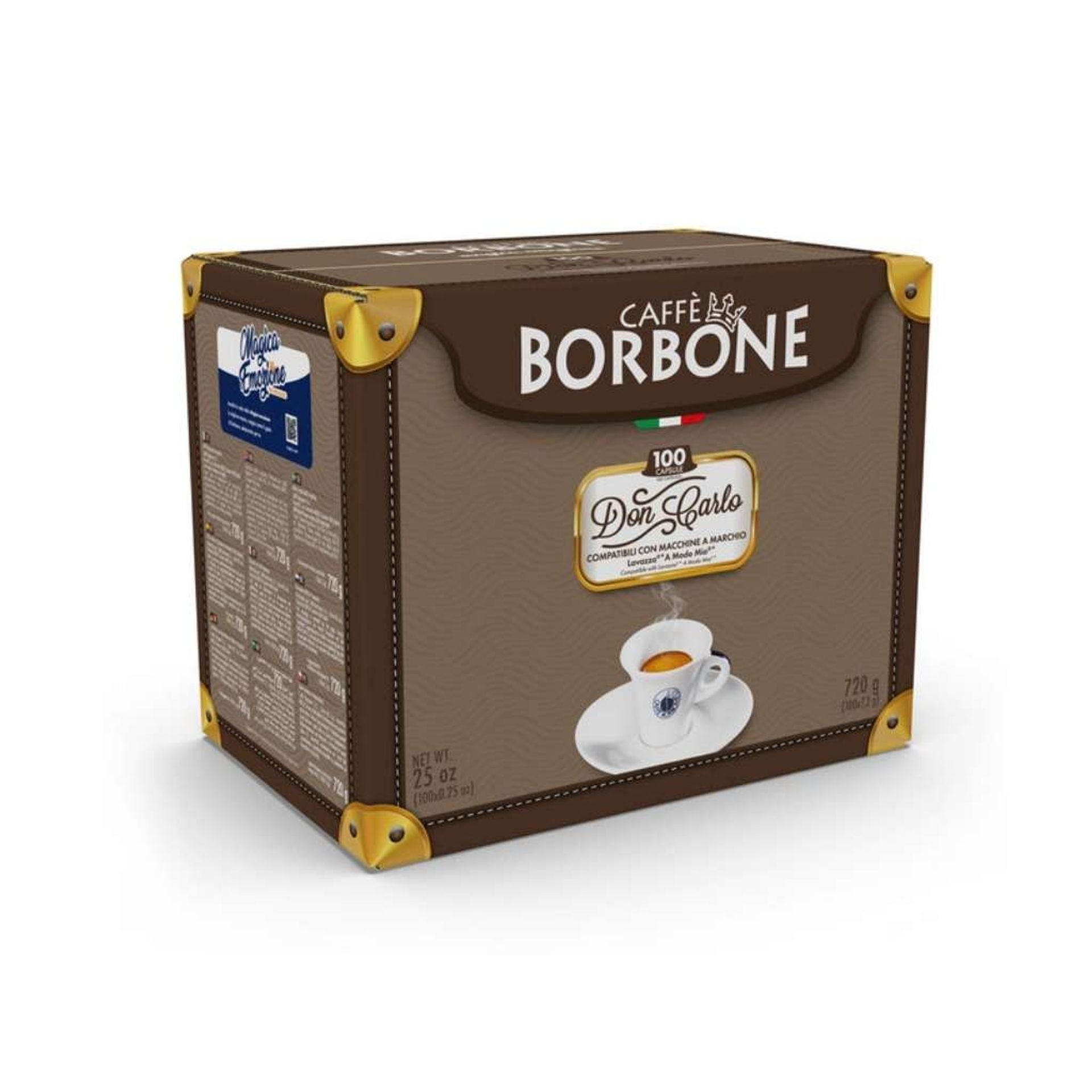 100 capsule Don Carlo miscela Rossa compatibili A Modo Mio