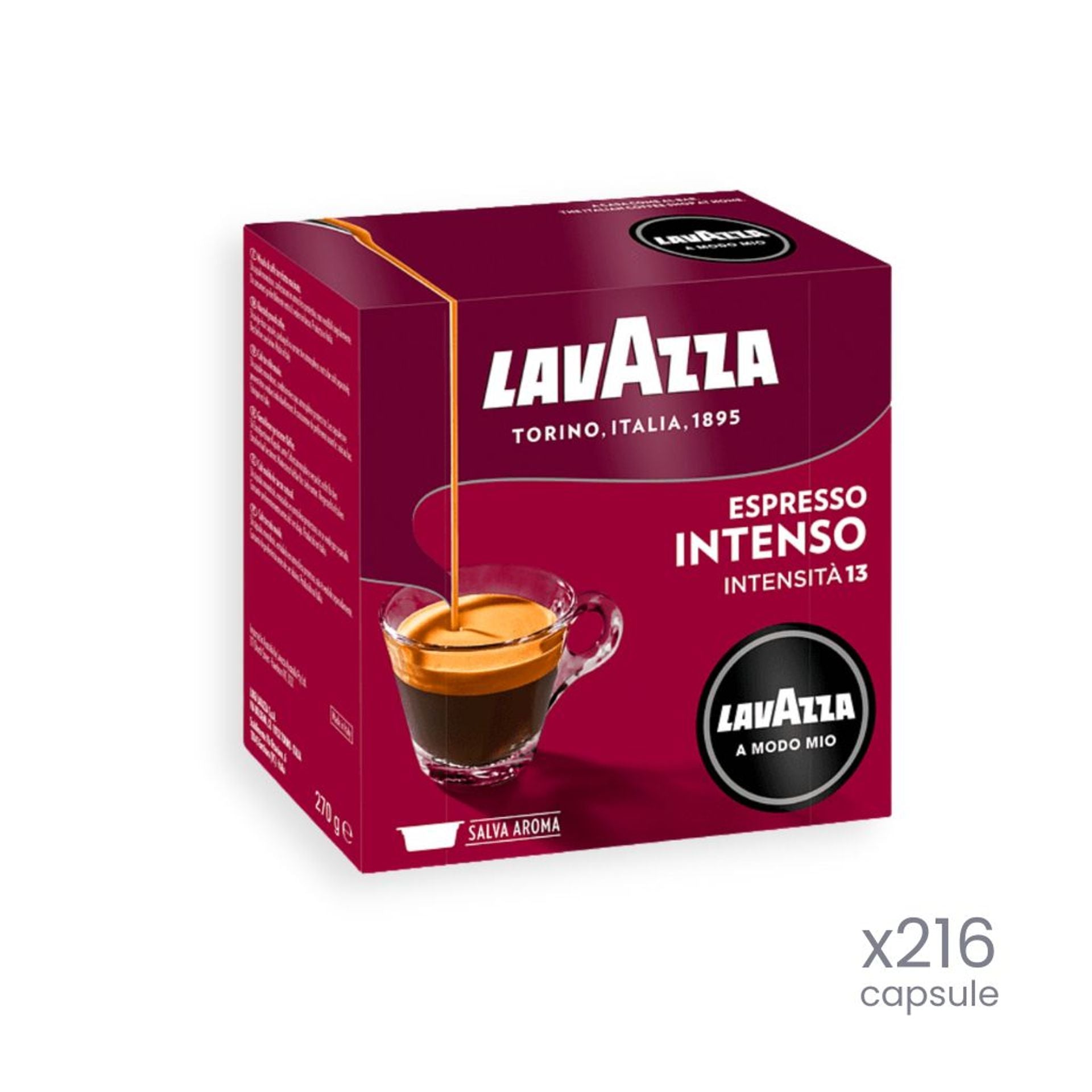 216 capsule Espresso Intenso A Modo Mio
