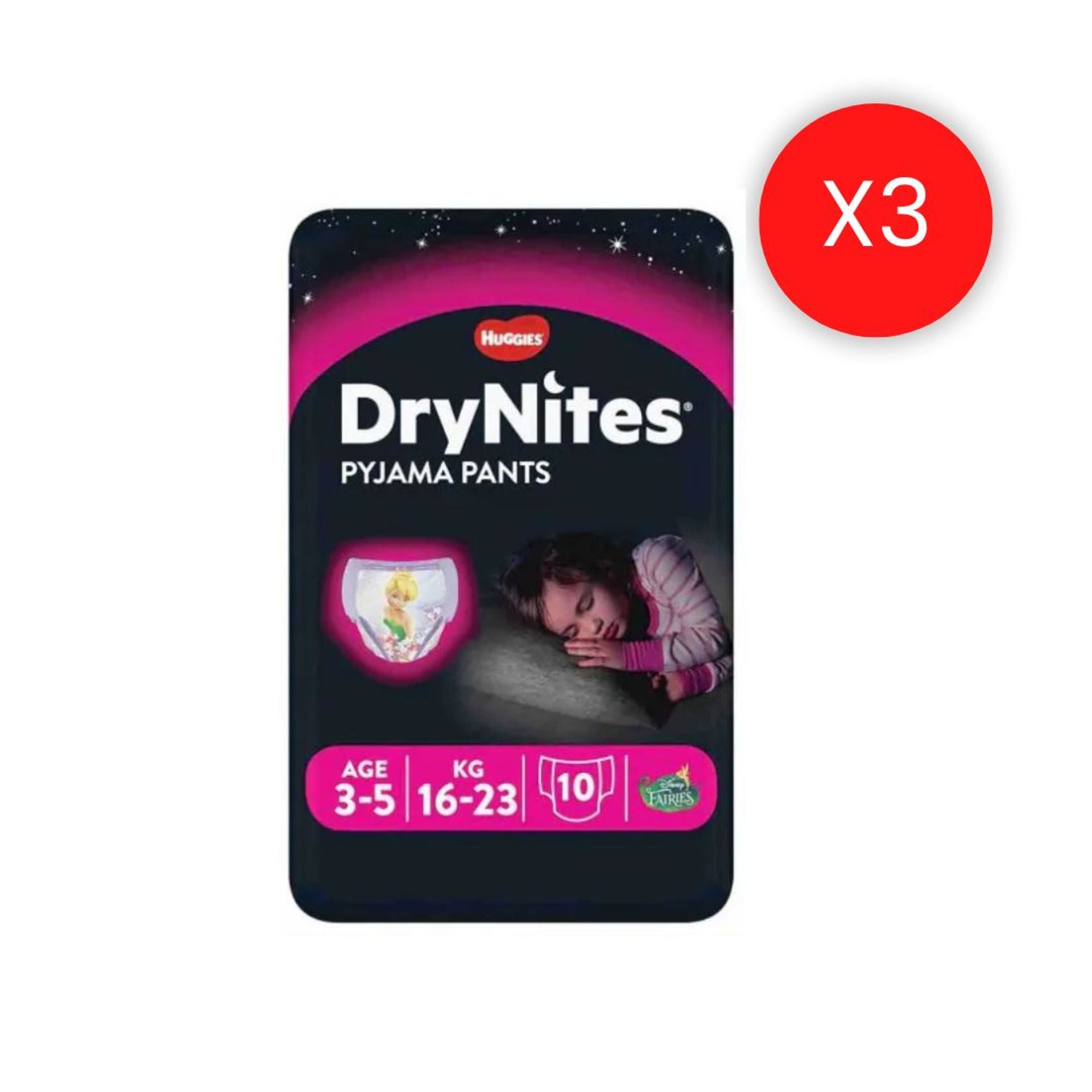 30 Mutandine Notte Bambina 16/23 kg - 3/5 anni