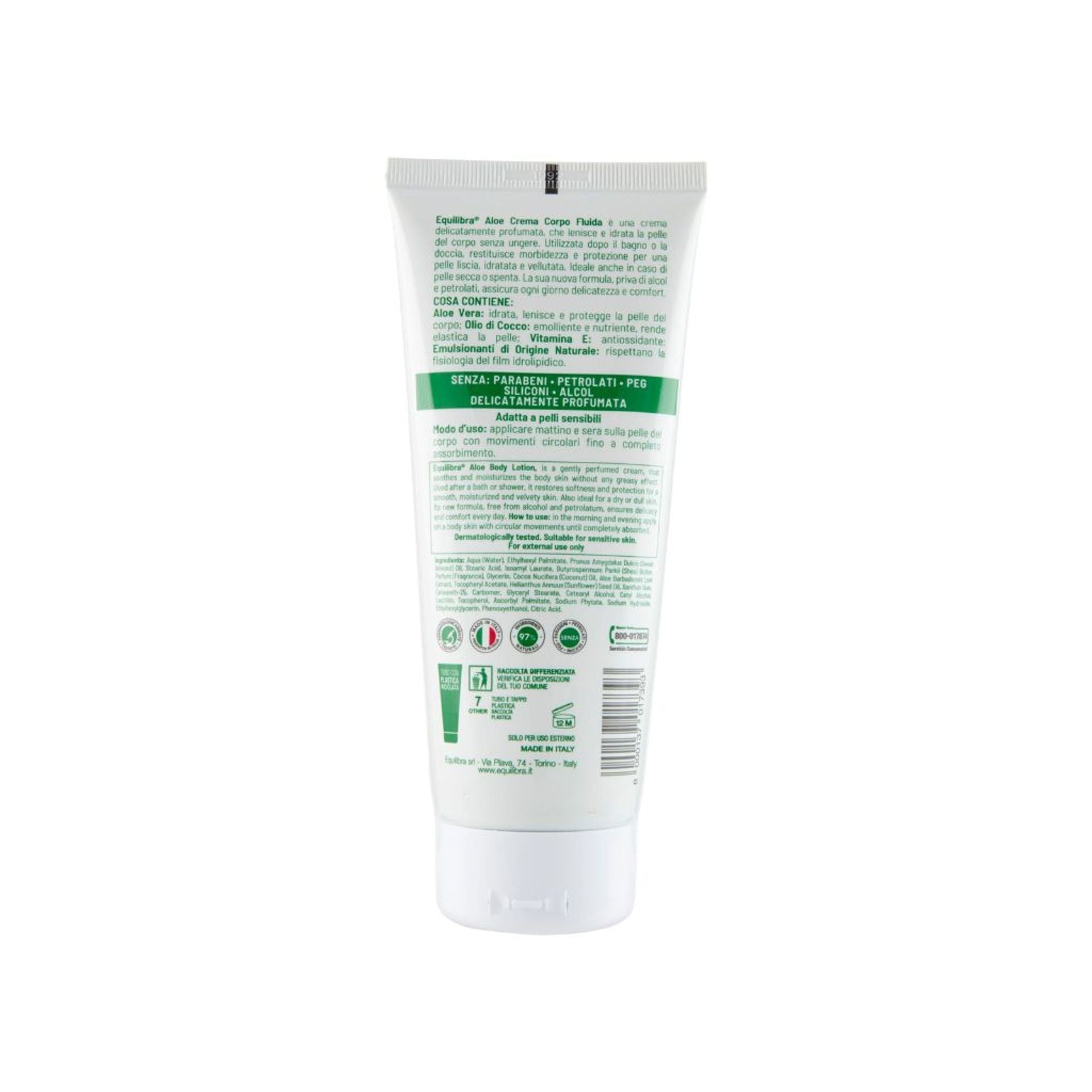 Crema fluida corpo Aloe 200 ml