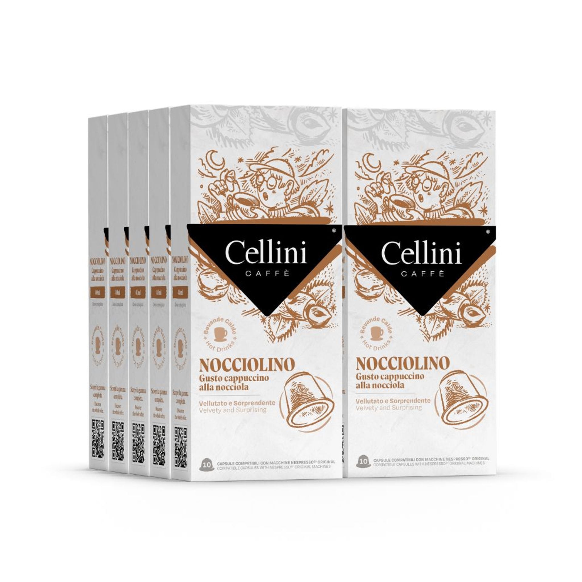 100 capsule Nocciolino compatibili Nespresso