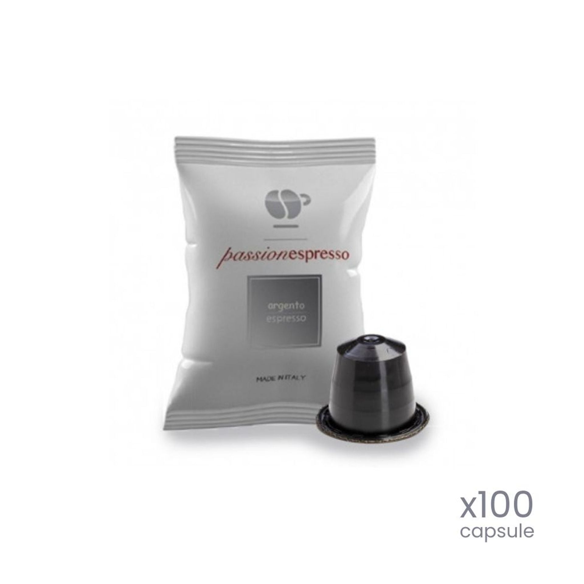 100 capsule Passione Argento compatibili Nespresso