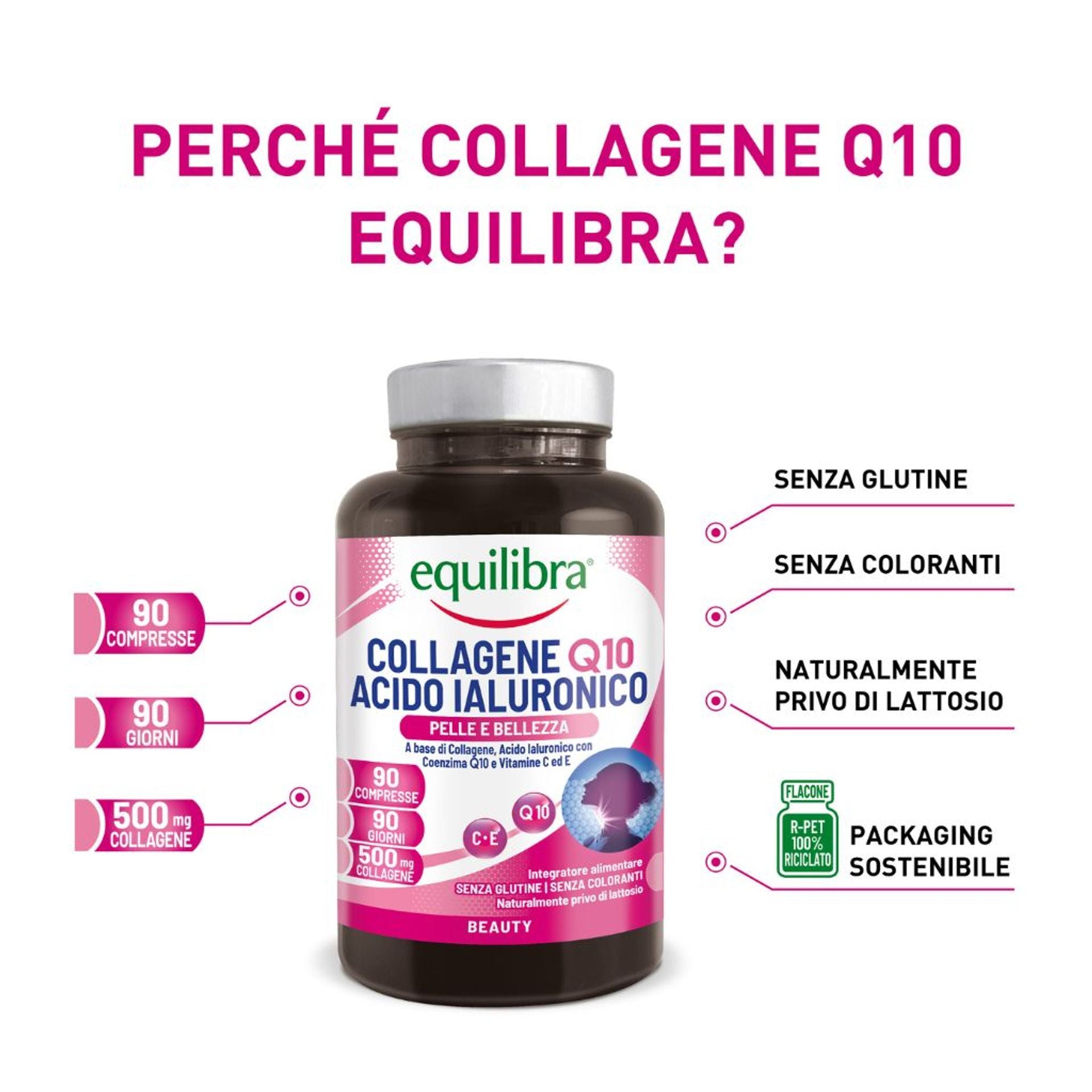 Collagene Q10 Acido Ialuronico 90 compresse
