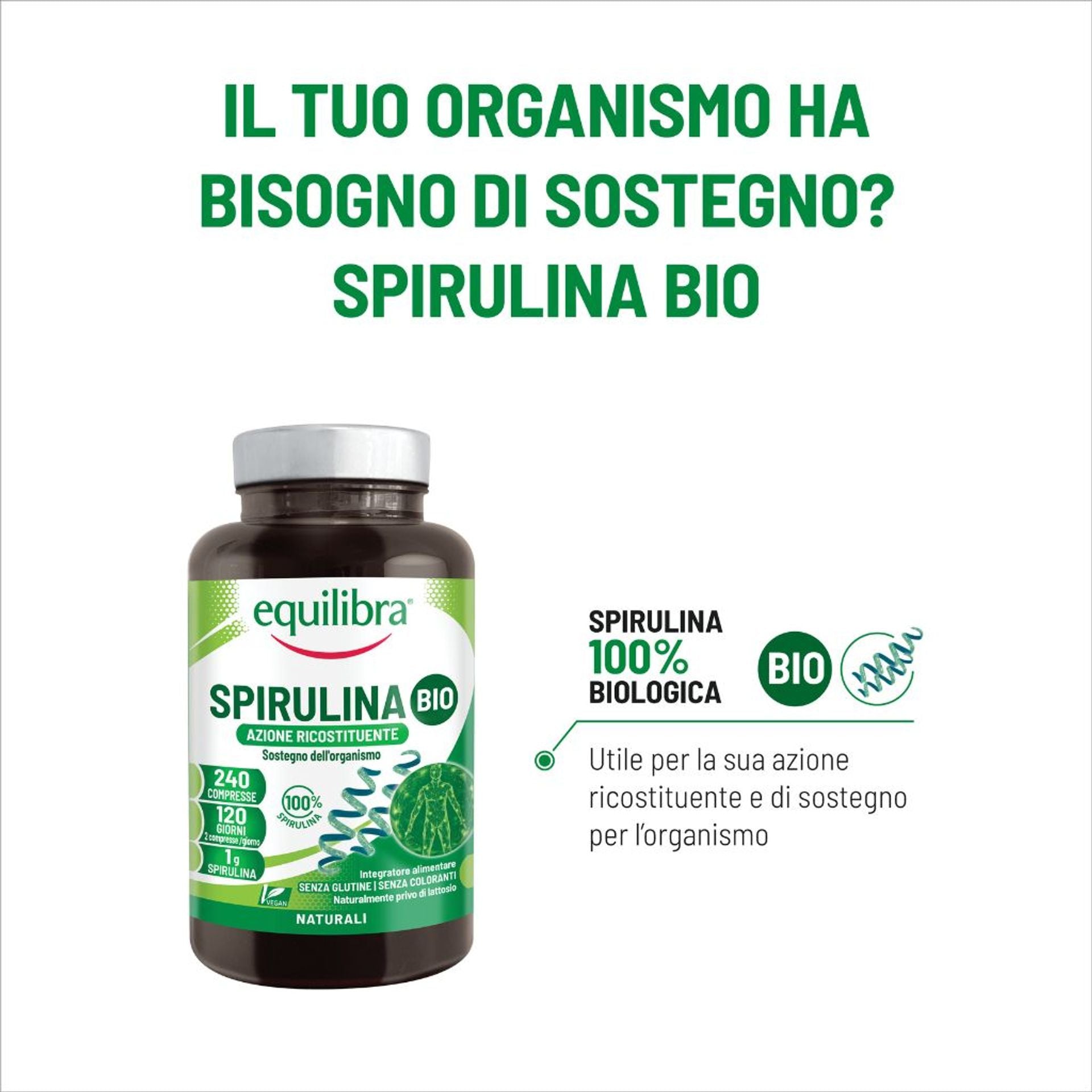 Spirulina Bio 240 compresse