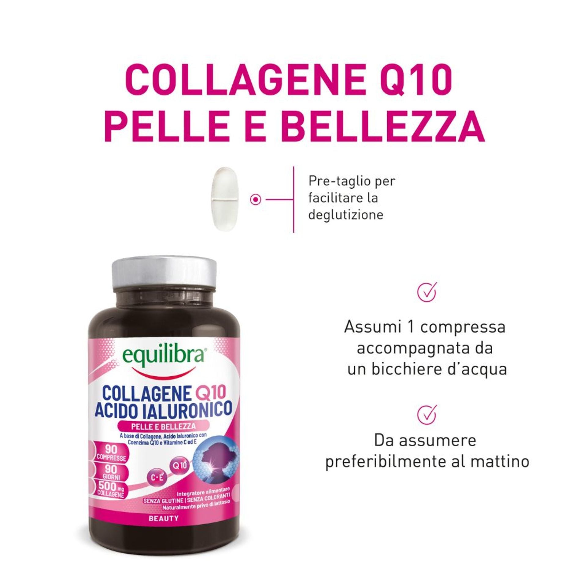 Collagene Q10 Acido Ialuronico 90 compresse