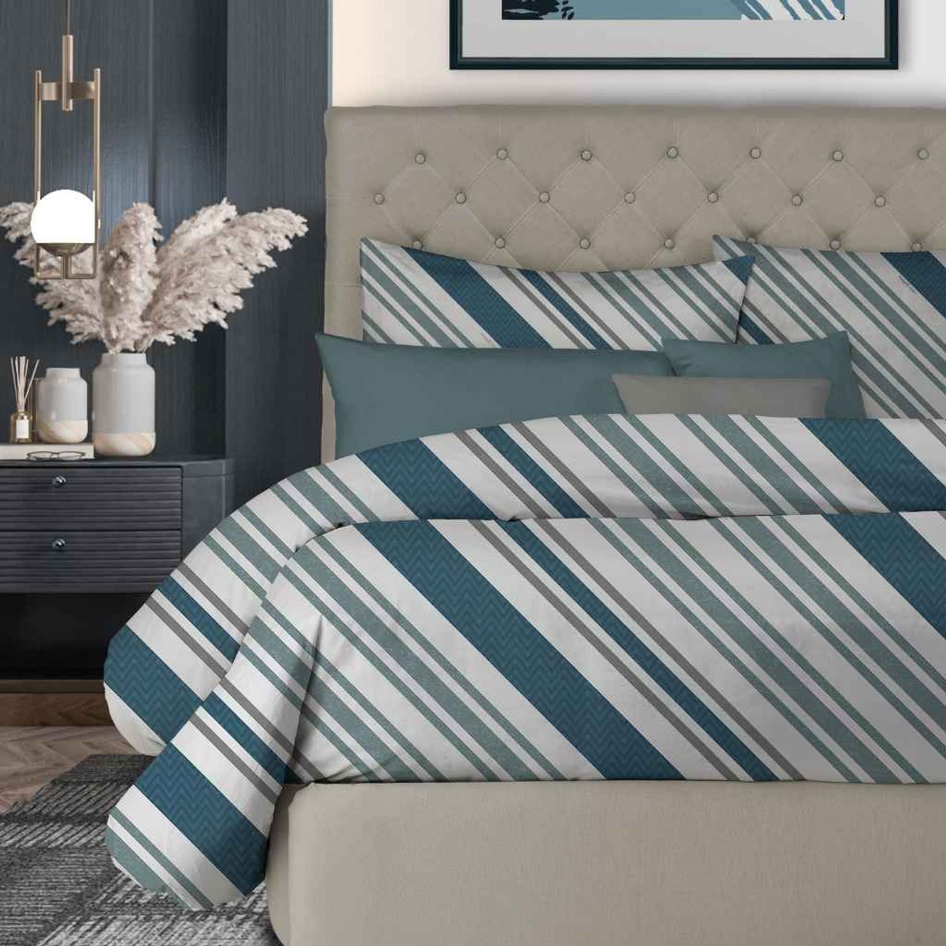 Parure copripiumino matrimoniale maxi Fanny 100% percalle di cotone 180 fili