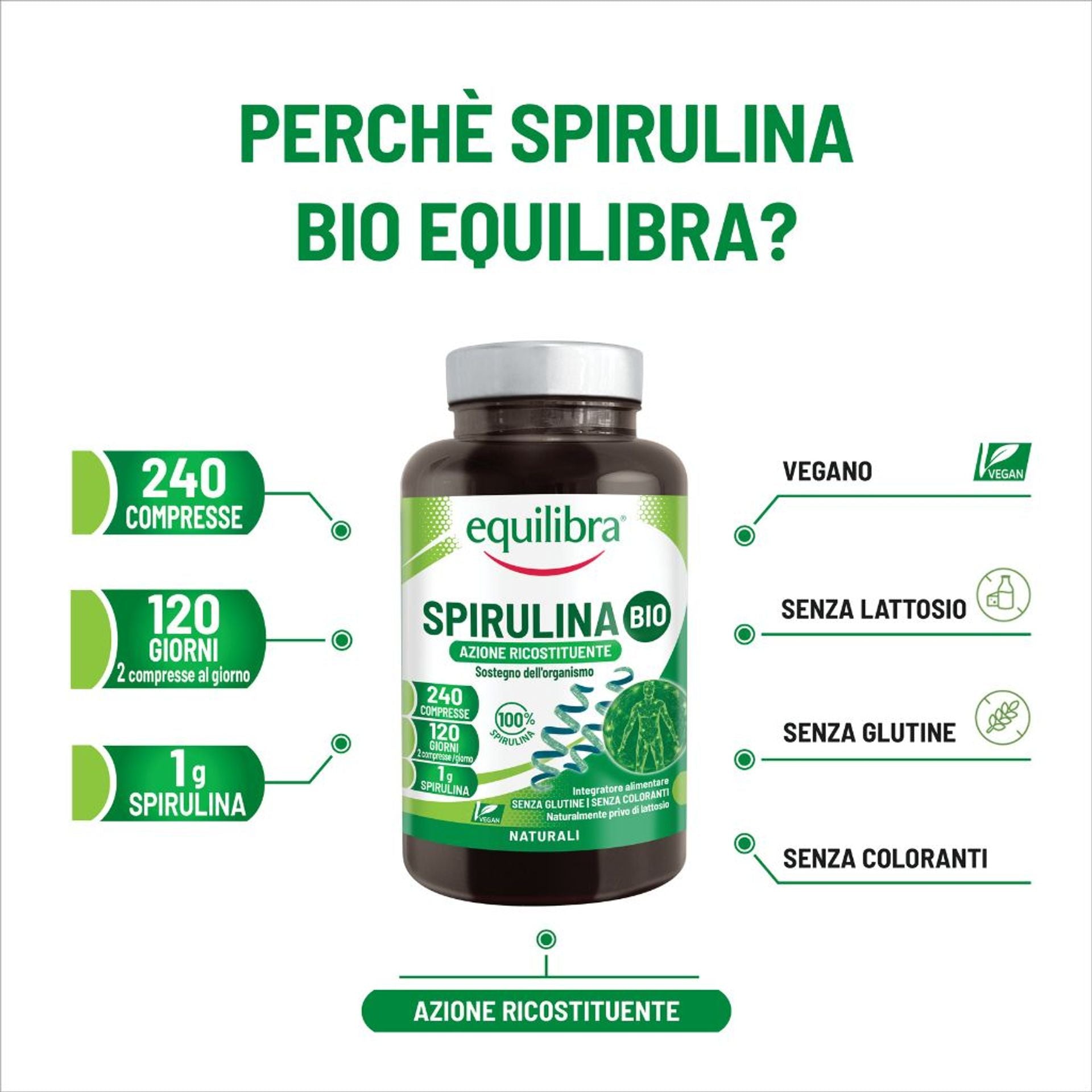 Spirulina Bio 240 compresse