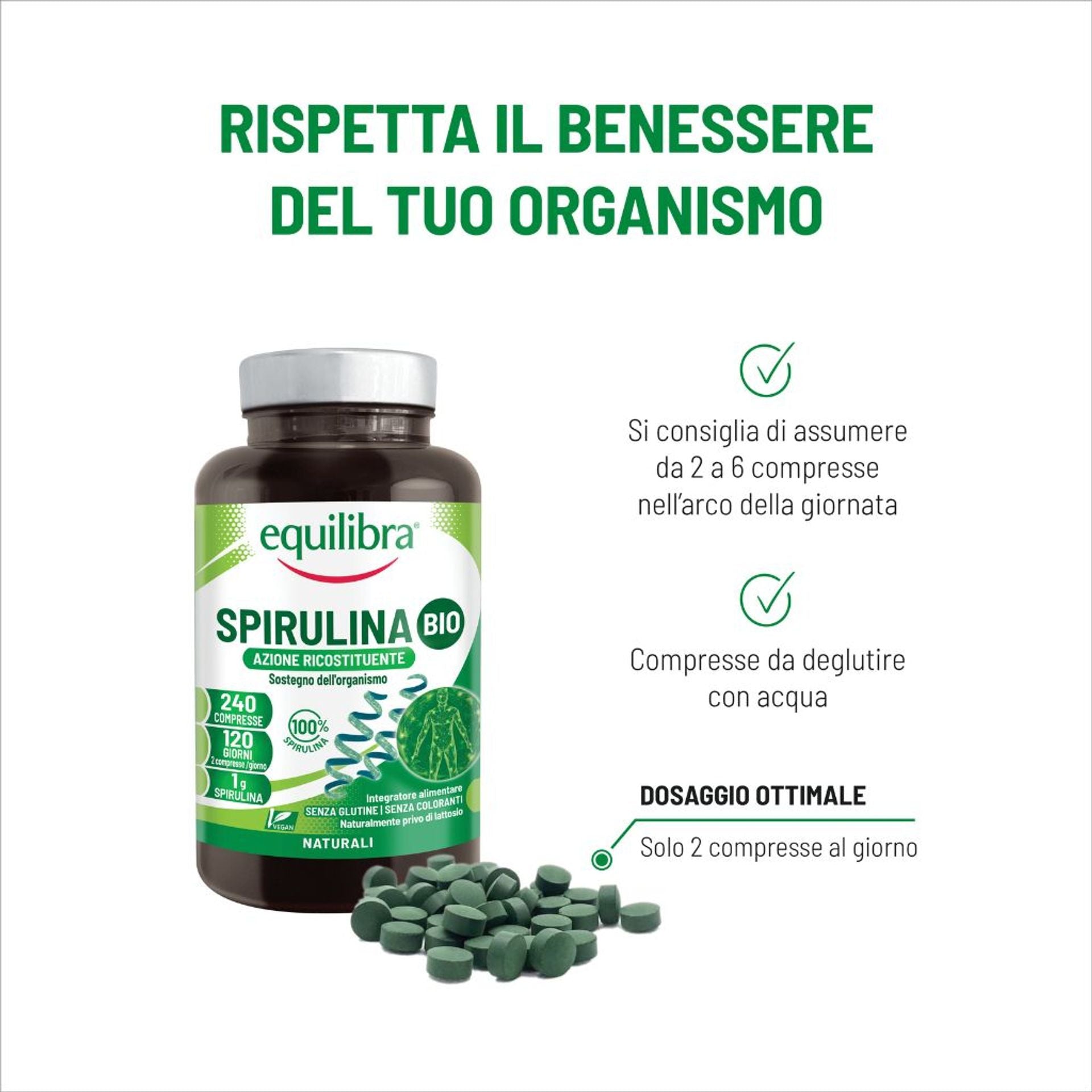 Spirulina Bio 240 compresse