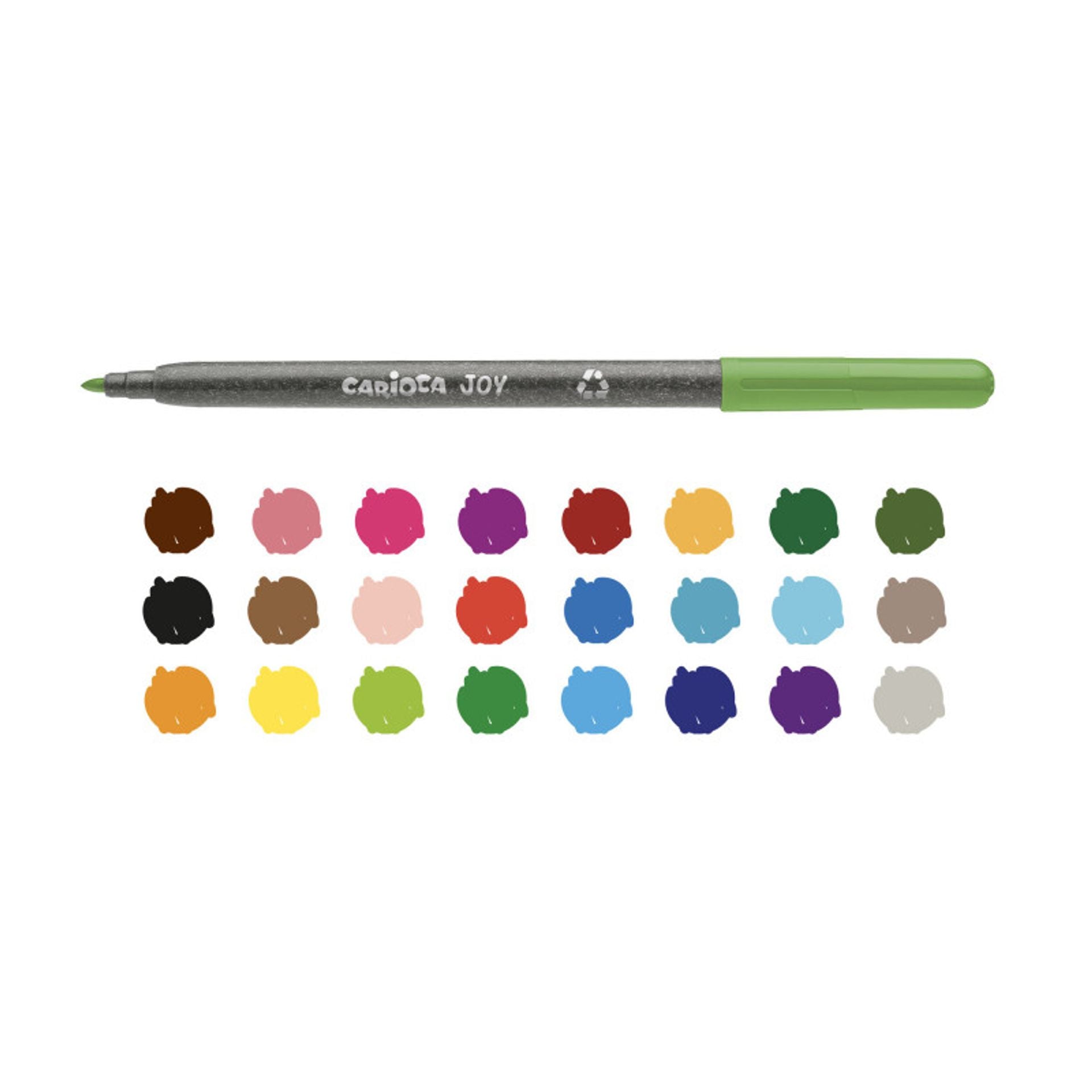 24 Pennarelli Punta Fine Joy Eco Family