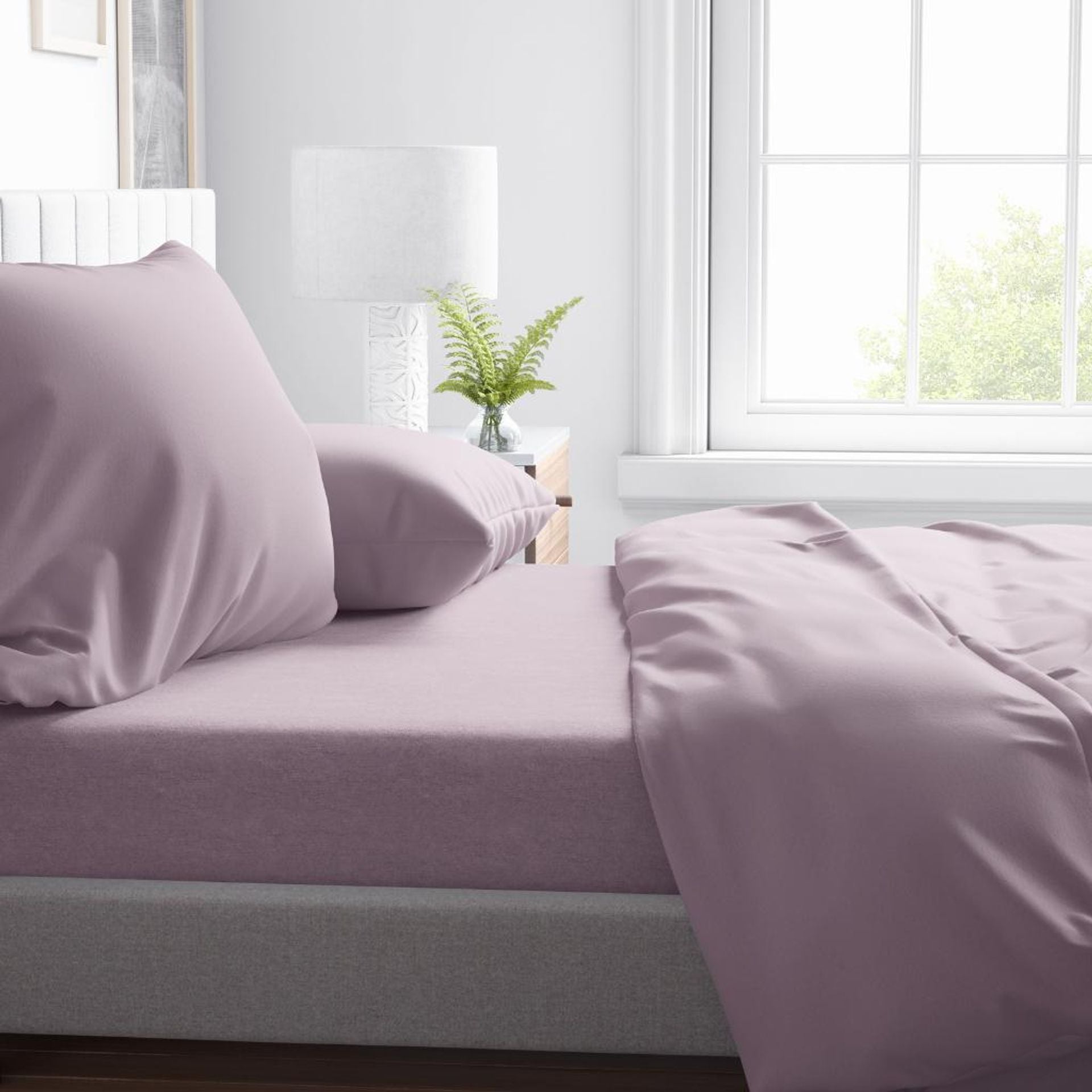 Completo letto matrimoniale 100% percalle con ricamo