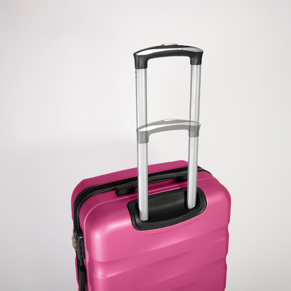 Manico estendibile a due livelli valigia fucsia