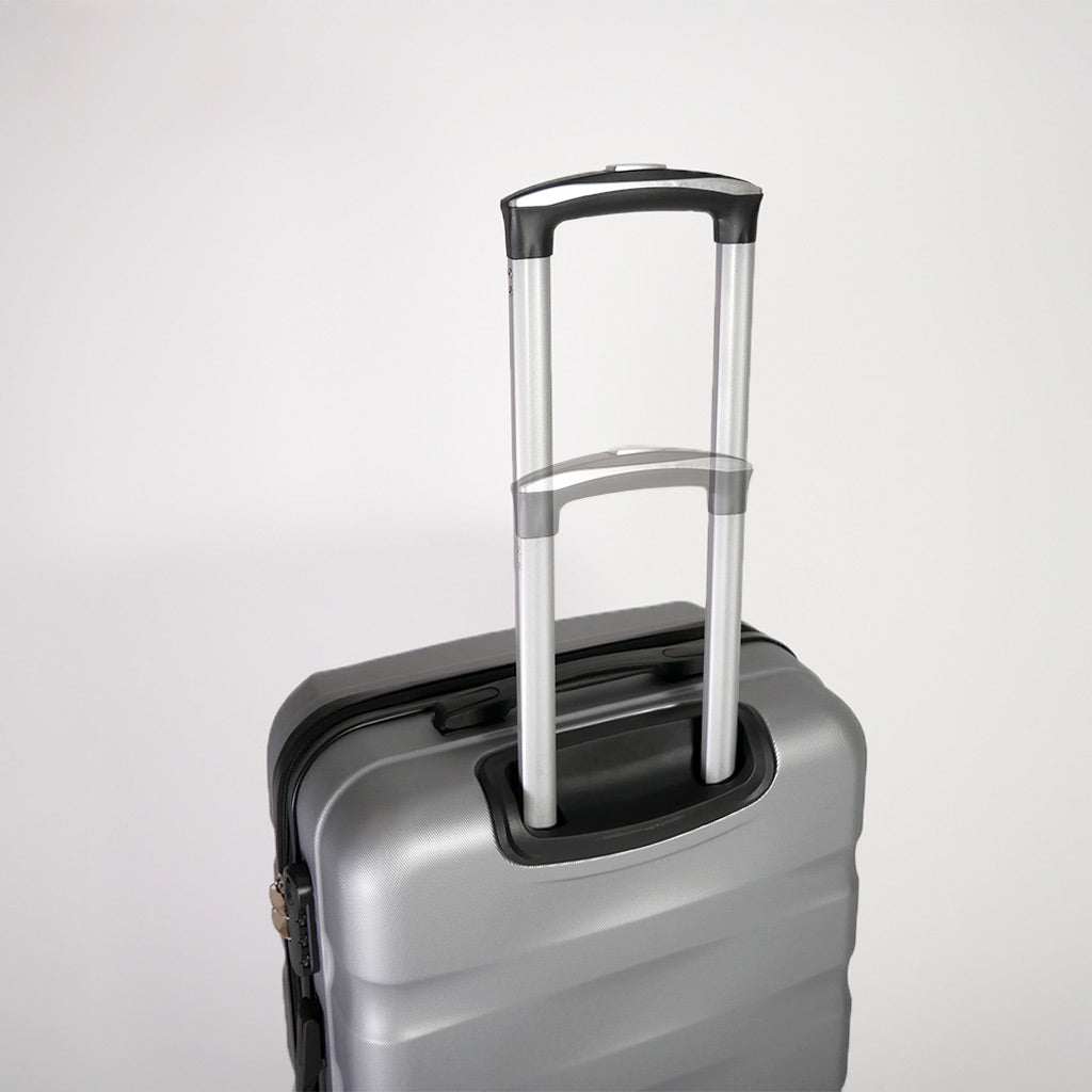 Manico estendibile a due livelli valigia grigia