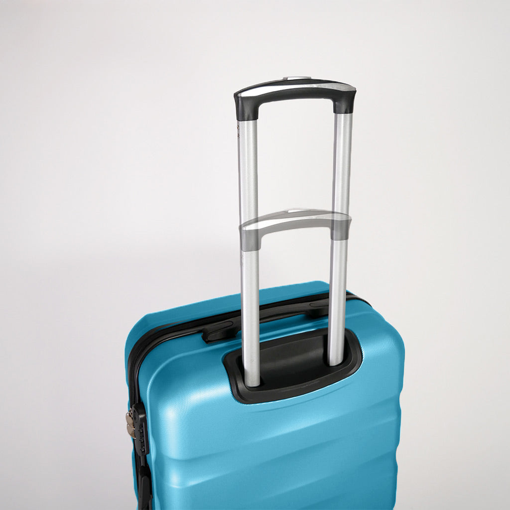 Manico estendibile a due livelli valigia azzurra