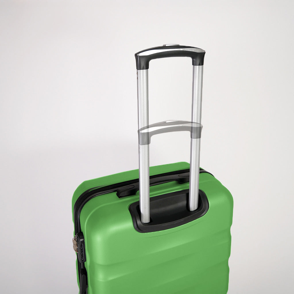 Manico estendibile a due livelli valigia verde