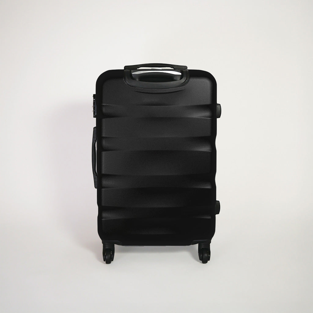 Retro valigia nera rigida del set trolley 4 ruote