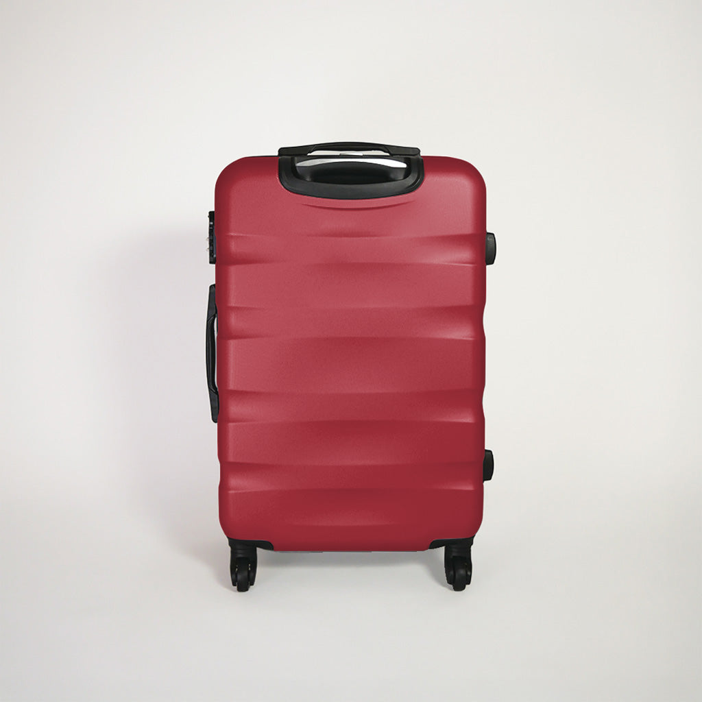 Retro valigia rossa rigida del set trolley 4 ruote